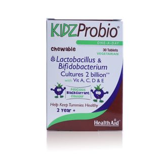 HealthAid KidzProbio 2 Billion Blackcurrant - 30 Chewable Tablets