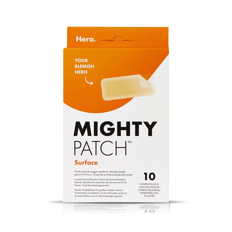 Hero Hero Mighty Patch Surface Jumbo Hydrocolloid Strips - 10 Strips