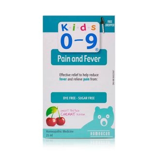 Homeocan Kids 0-9 Pain & Fever Cherry Homeopathic Oral Solution - 25 ml