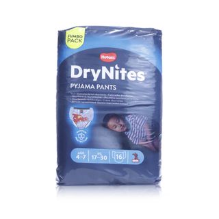Huggies DryNites Pants for Boys 4-7 Years - 16 Pants