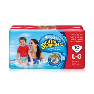 Huggies Little Swimmers Disposable Swim Pants Large, Over 14 kg, 10 Pants