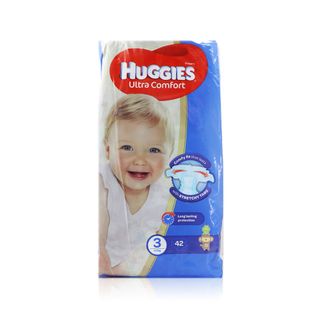Huggies Ultra Comfort Taped Diapers Size 3 (4-9 kg) - 42 Diapers