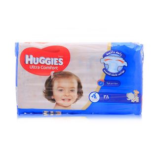 Huggies Ultra Comfort Taped Diapers Size 4+ (10-16 kg) - 38 Diapers