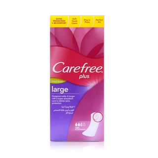 Carefree Plus Large Panty Liners - 20 Liners