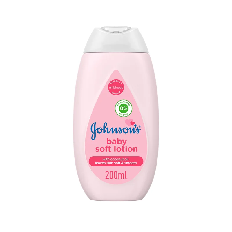 Johnson's Baby Soft Lotion with Coconut Oil, 200 ml