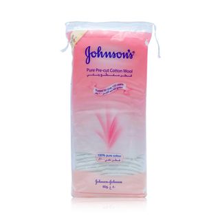 Johnson's Baby Pure Pre-cut Cotton Wool - 80 g