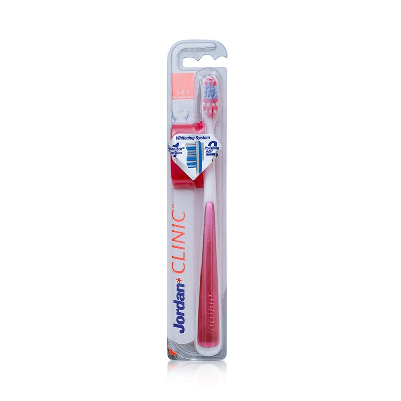 Jordan Jordan Clinic Shiny White Soft Toothbrush with Cap - 1 Toothbrush