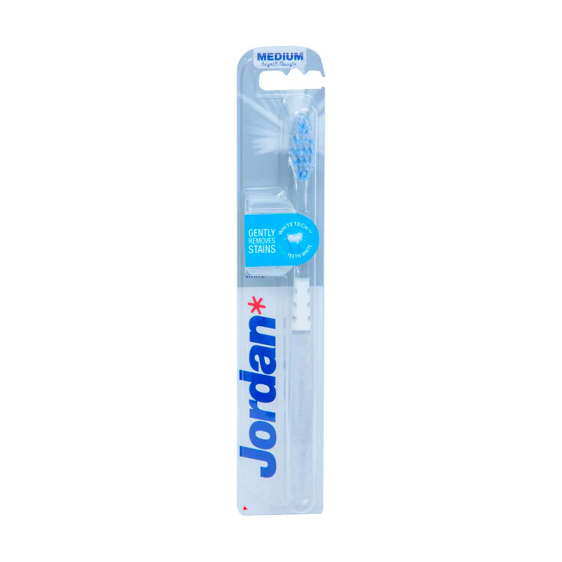 Jordan Target White Medium Manual Toothbrush - 1 Toothbrush