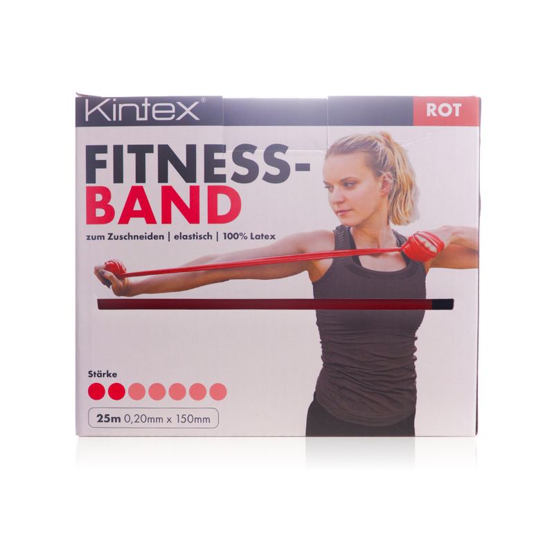 Kintex Kintex Fitness Resistance Band Red - 25 m x 15 cm bulk roll