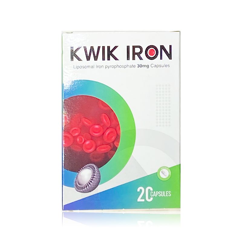 Kwik Iron Kwik Iron Liposomal Ferric Pyrophosphate 30 mg - 20 Capsules