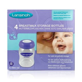 Lansinoh Breastmilk Storage Bottles 160 ml - 4 Bottles