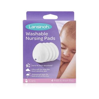 Lansinoh Washable Nursing Pads - 4 Pads with Wash Bag