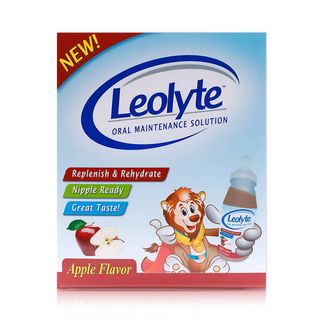 Leolyte Apple-Flavoured Oral Maintenance Solution - 4 x 237 ml Bottles