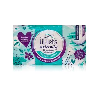 Lil-Lets Maternity Maxi Extra Long Pads with Wings - 10 Pads