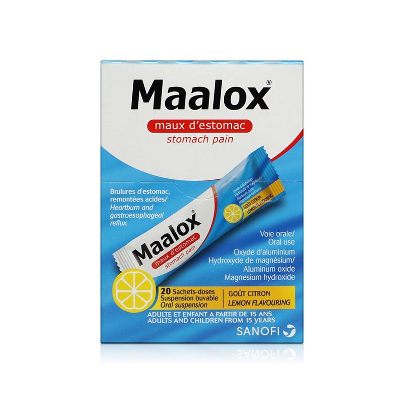 Maalox Maalox Stomach Pain Oral Suspension 4.3 ml - 20 Sachets