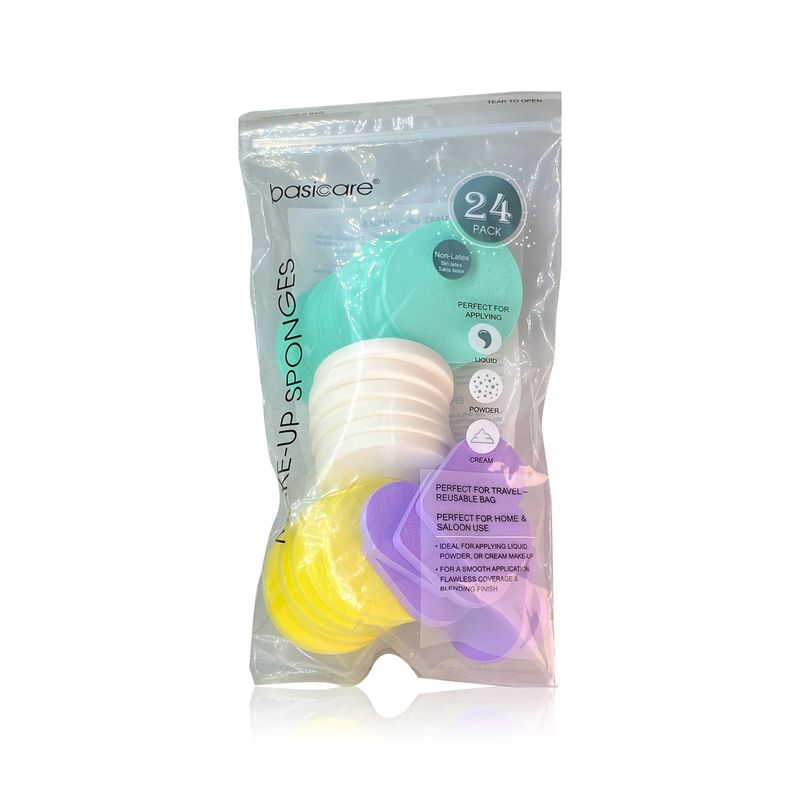 Basicare Basicare BC1047 Make-Up Sponges - 24 Pieces