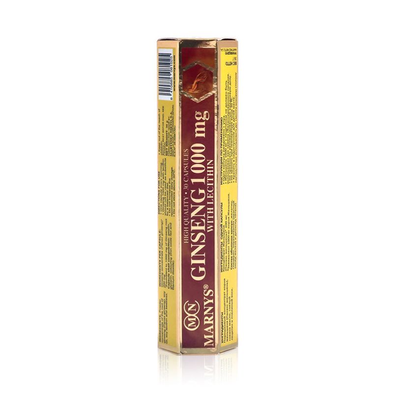 MARNYS MARNYS Ginseng with Lecithin 1000 mg - 30 Capsules