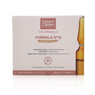 MartiDerm Formula Nº10 HD Color Touch SPF 30 Ampoules - 10 x 2 ml ampoules