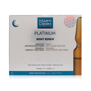 MartiDerm Platinum Night Renew Ampoules - 10 x 2 ml