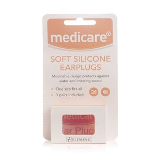 Medicare Silicone Swim Earplugs - 3 Pairs