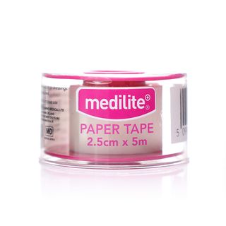 Medicare Medilite Paper Tape 2.5 cm x 5 m - 1 Roll