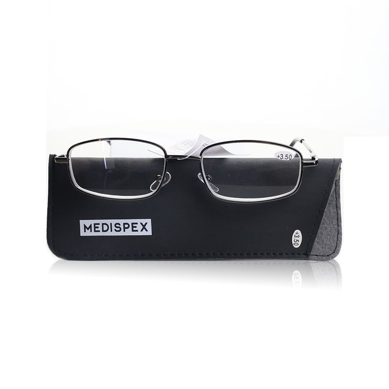 Medispex Medispex MD1847 Reading Glasses Black +3.5 - 1 Pair