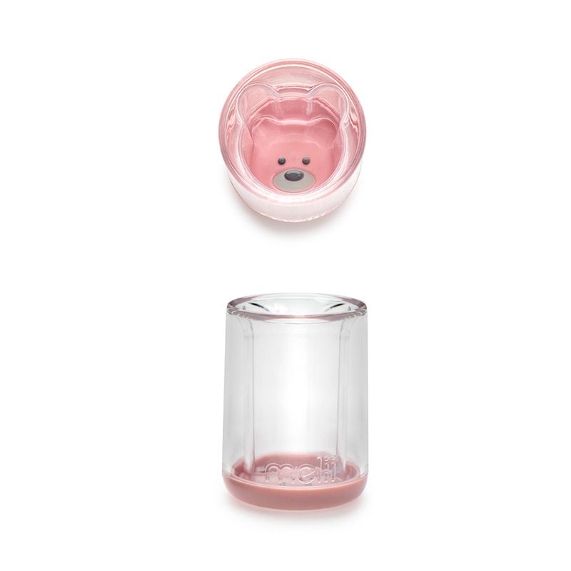 Melii Melii Double-Walled Bear Cup Pink, 12m+ - 145 ml