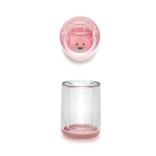 Melii Double-Walled Bear Cup Pink, 12m+ - 145 ml