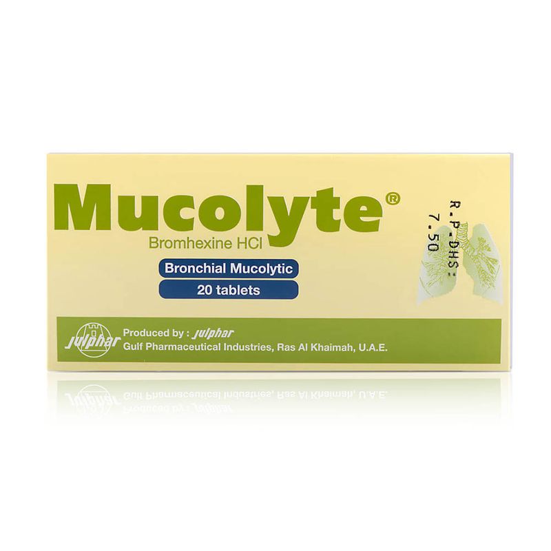 Mucolyte Mucolyte Bromhexine 8 mg Tablets - 20 Tablets