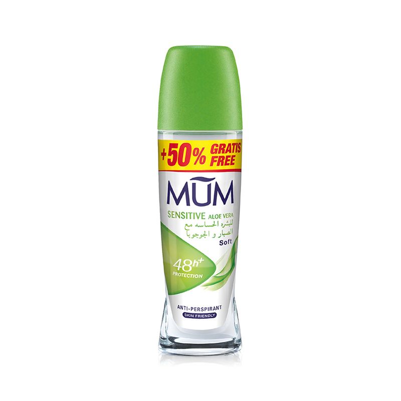 MUM MUM Sensitive Aloe Vera 48H+ Anti-Perspirant Roll-On - 75 ml