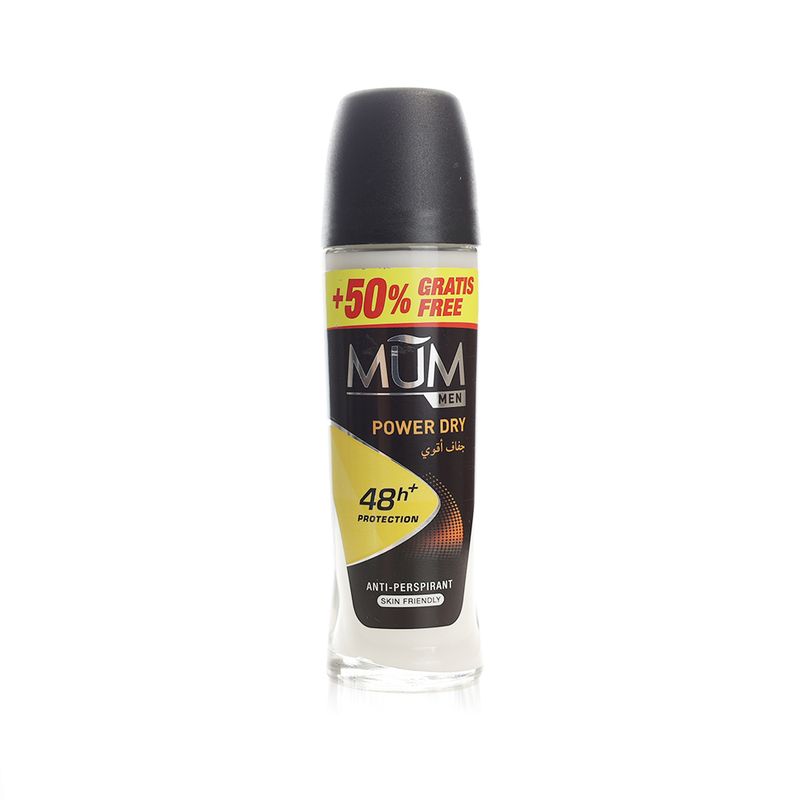 MUM MUM Men Power Dry 48H+ Anti-Perspirant Roll-On - 75 ml