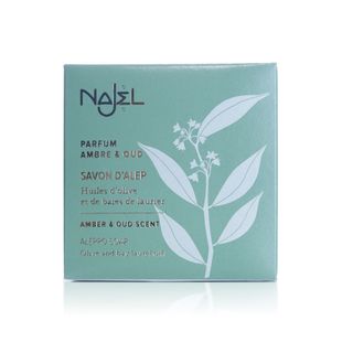 Najel Amber & Oud Aleppo Soap on a Cord - 150 g