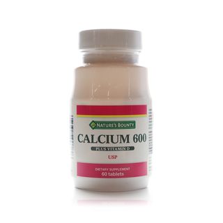 Nature's Bounty Calcium 600 mg with Vitamins D3 400 IU Tablets, 60 Tablets