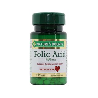 Nature's Bounty Folic Acid 400 mcg - 250 Tablets