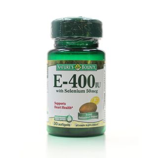 Nature's Bounty Vitamins E 400 IU with Selenium 50 mcg - 30 Softgels