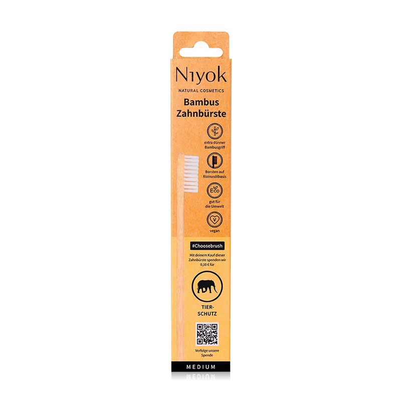 Niyok Niyok Choosebrush Animal Protection Bamboo Toothbrush - 1 Piece