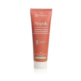 Niyok Coconut Oil Toothpaste Blood Orange & Basil, Fluoride-Free - 75 ml