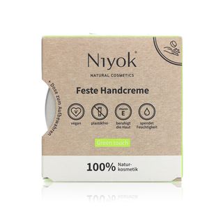 Niyok Green Touch Solid Hand Cream with Reusable Storage Tin - 50 g