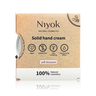 Niyok Soft Blossom Solid Hand Cream with Reusable Storage Tin - 50 g