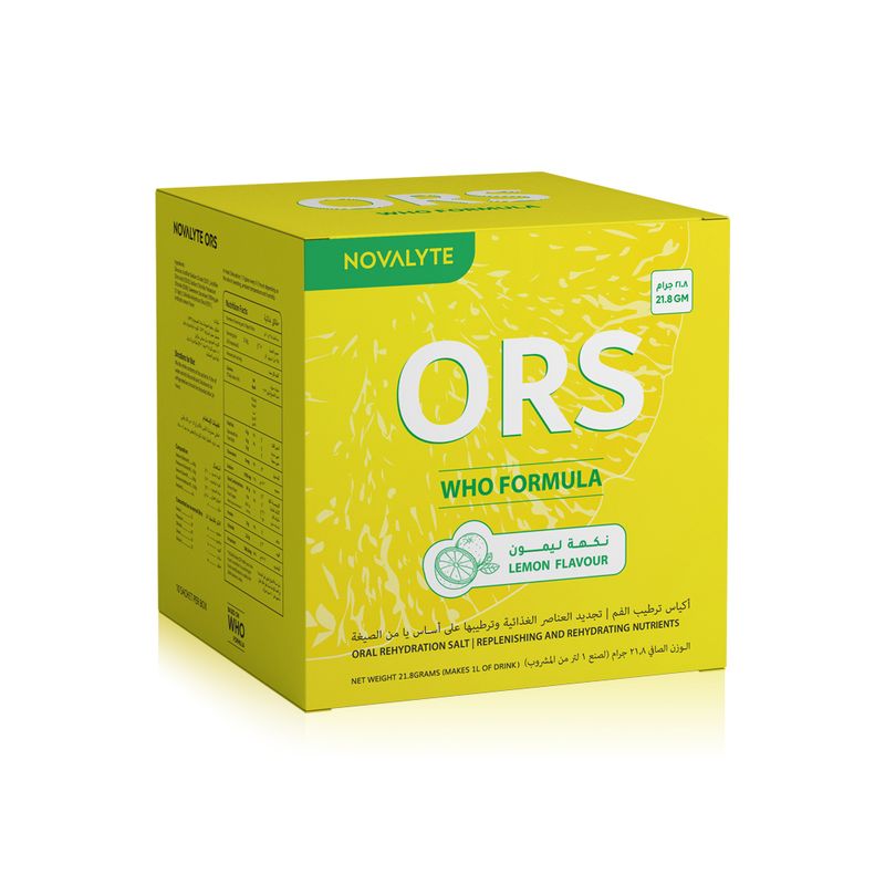 Novalyte Novalyte Oral Rehydration Salts Lemon Flavour - 10 Sachets x 21.8 g
