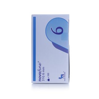 NovoFine 31-Gauge Pen Needles 0.25 x 6 mm - 100 Needles