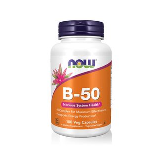 NOW Vitamin B-50 Complex - 100 Vegetable Capsules