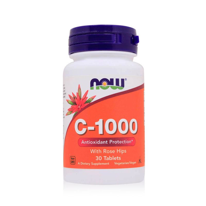 NOW NOW C-1000 with Rose Hips Time-Release - 30 Tablets