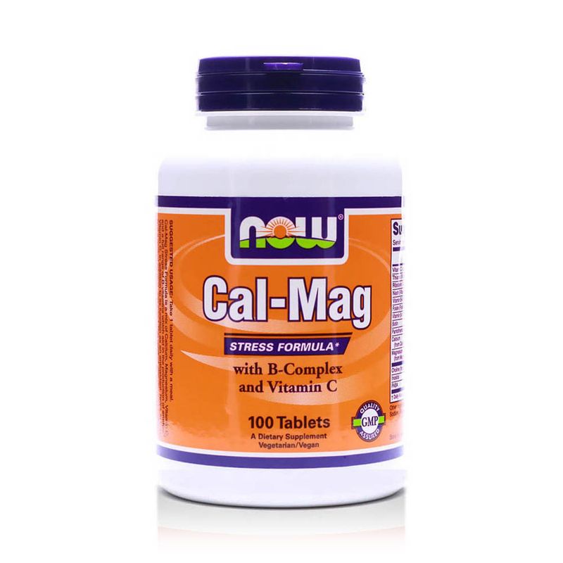 NOW NOW Cal-Mag Stress Formula Tablets, 100