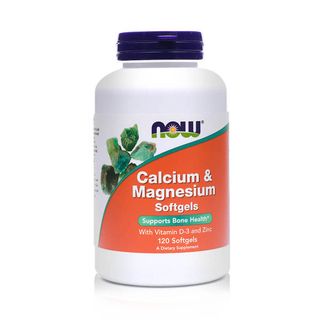 NOW Calcium & Magnesium with Vitamin D3 & Zinc, 120 Softgels