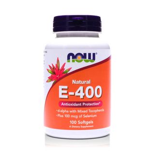 NOW E-400 Mixed Tocopherols + Selenium - 100 Softgels