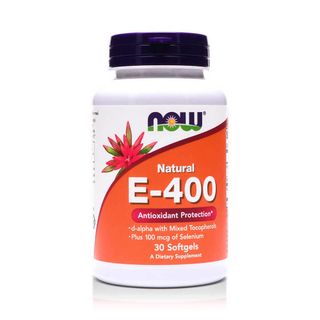 NOW E-400 with Selenium - 30 Softgels
