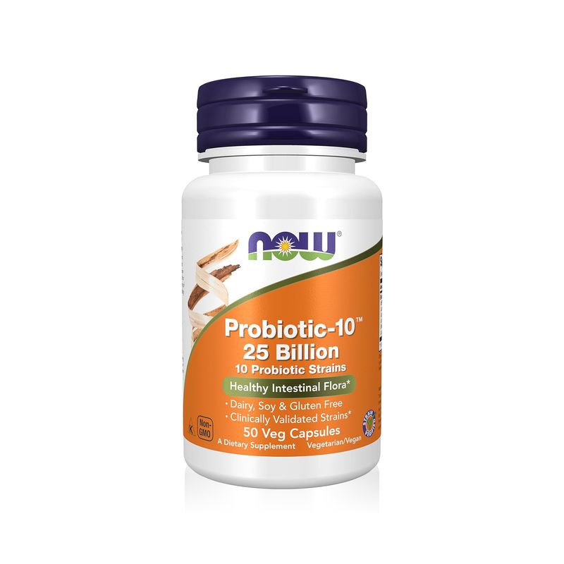 NOW NOW Probiotic-10 50 Billion - 50 Vegetable Capsules