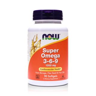 NOW Super Omega 3-6-9 1200 mg Softgels, 90