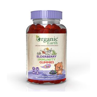 Organic Earth Elderberry Immunity Gummies for Kids - 60 Gummies